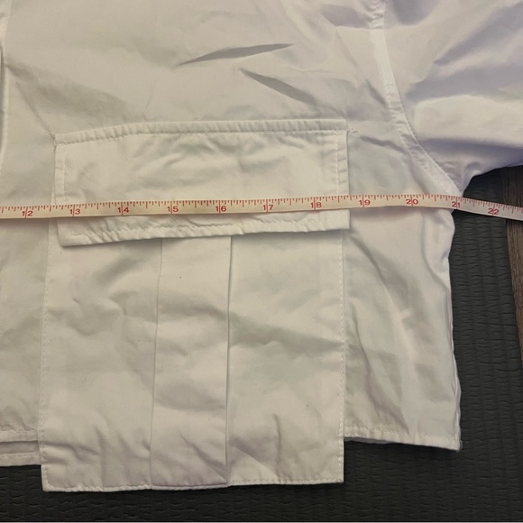 Zara Cotton Double Pocket Cropped Shirt - Picture 9 of 16